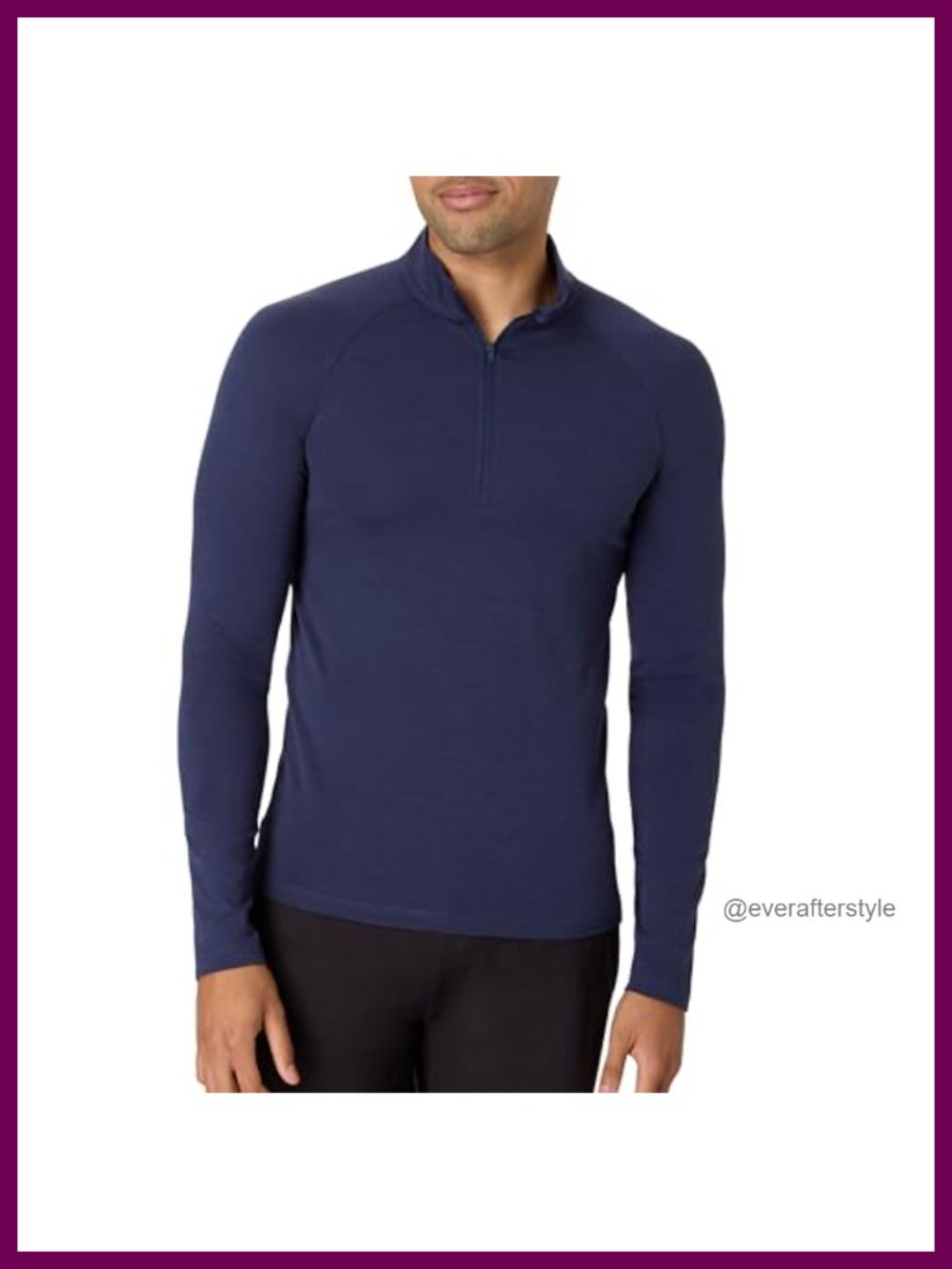 Men's Quarter-Zip Pullover Moisture-Wicking Stretch Active Sweater